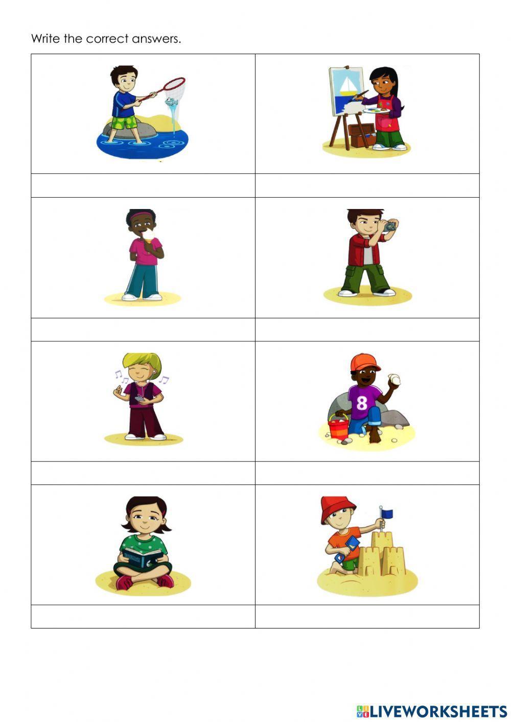 Unit 9 : At the beach activities