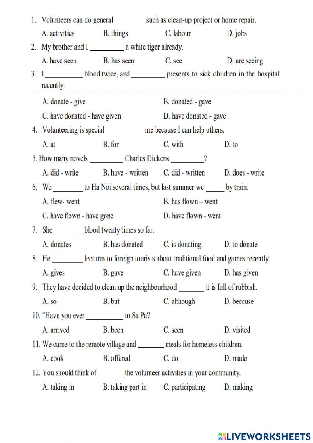 English 7-Test for Unit 3-BVV