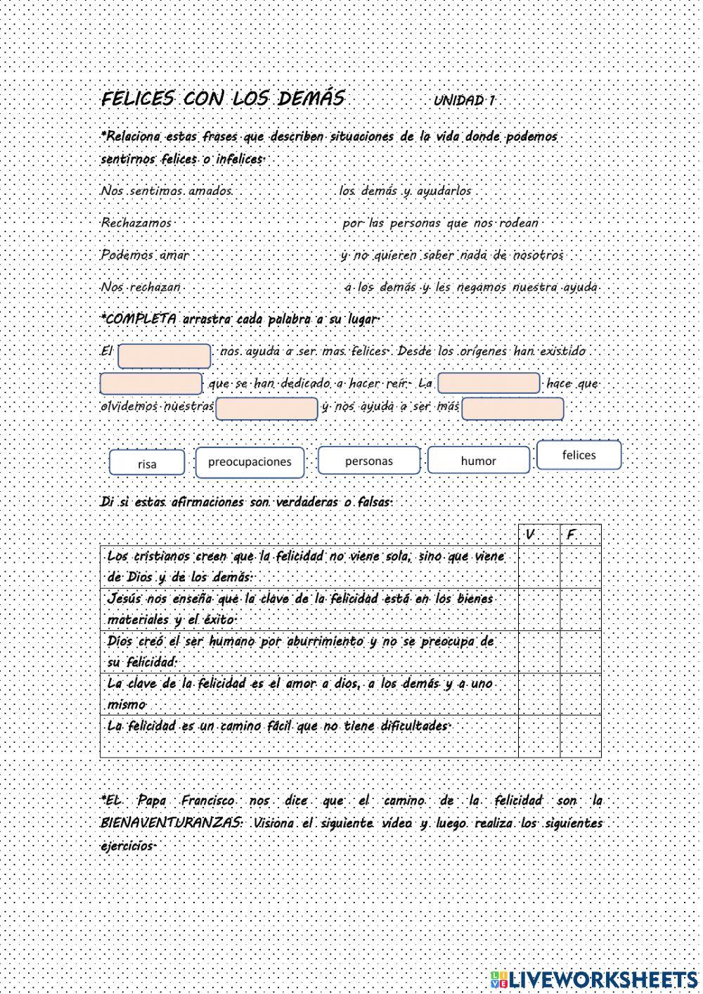 Felices con los demás