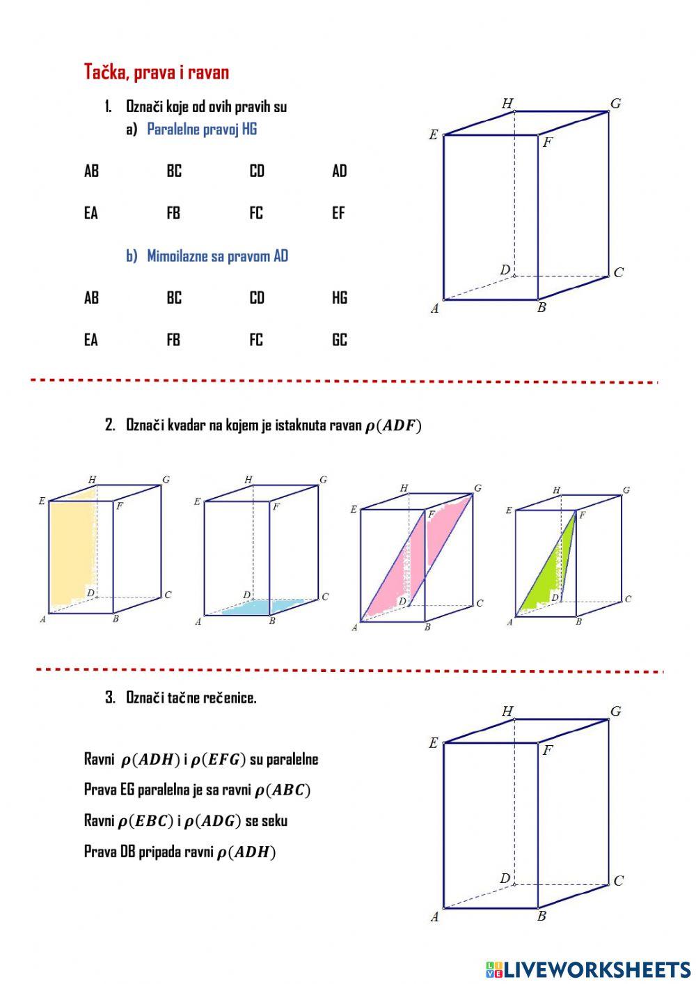 Odnos pravih i ravni