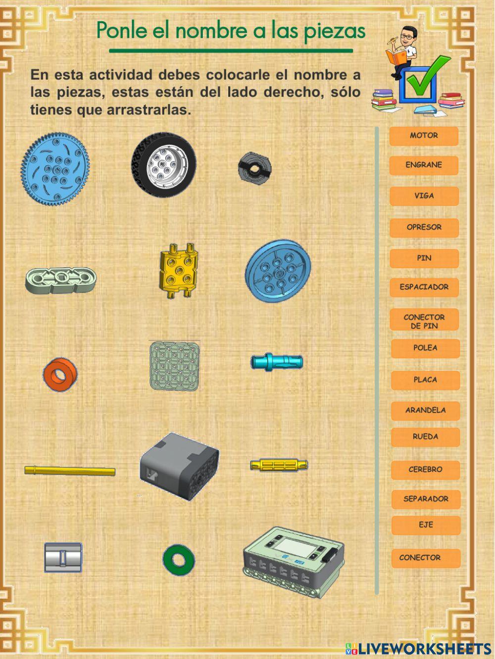 Ponle el nombre a las piezas