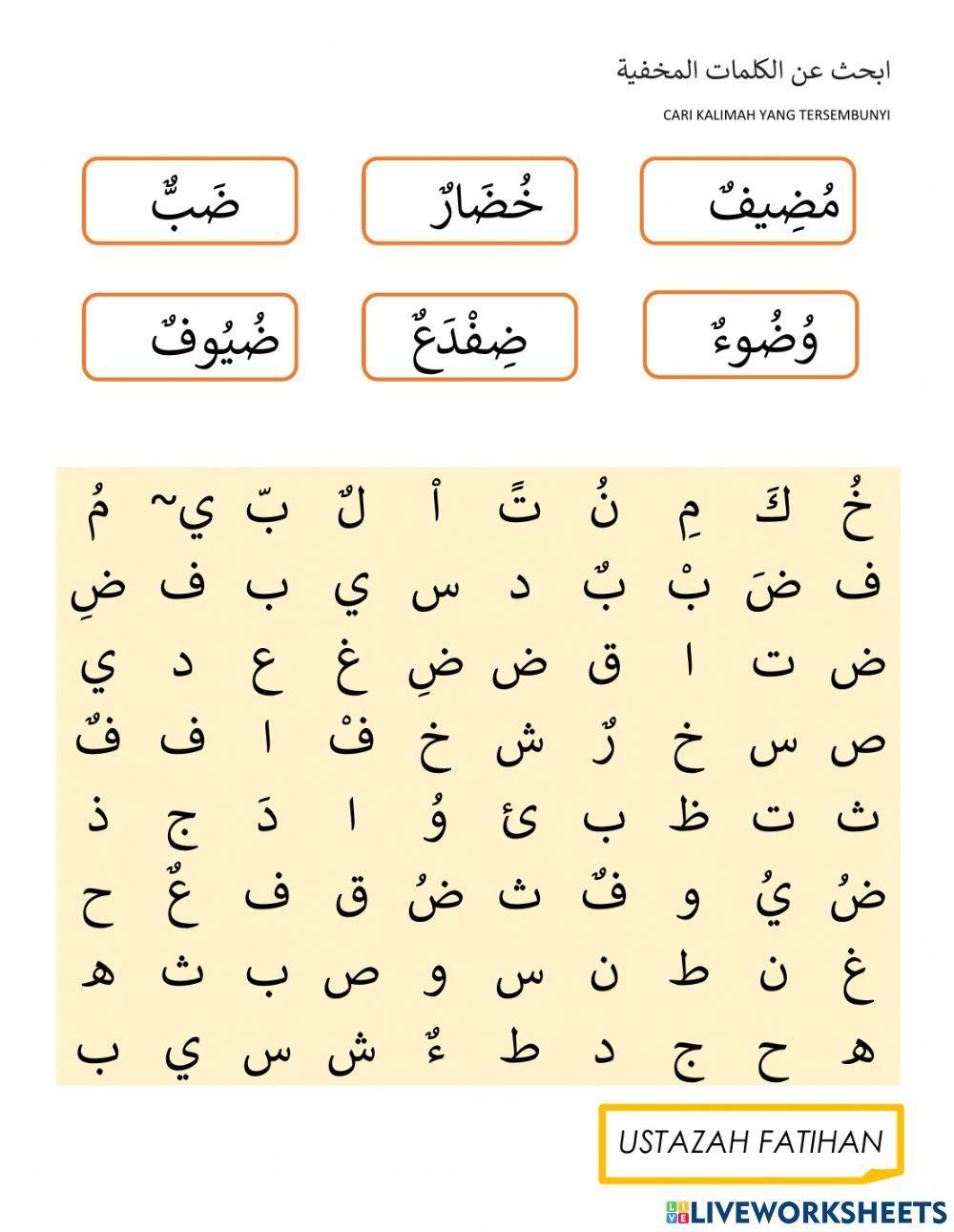 Arabic wordsearch