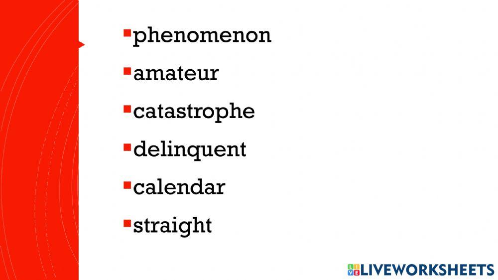 Commonly Misspelt Words 2