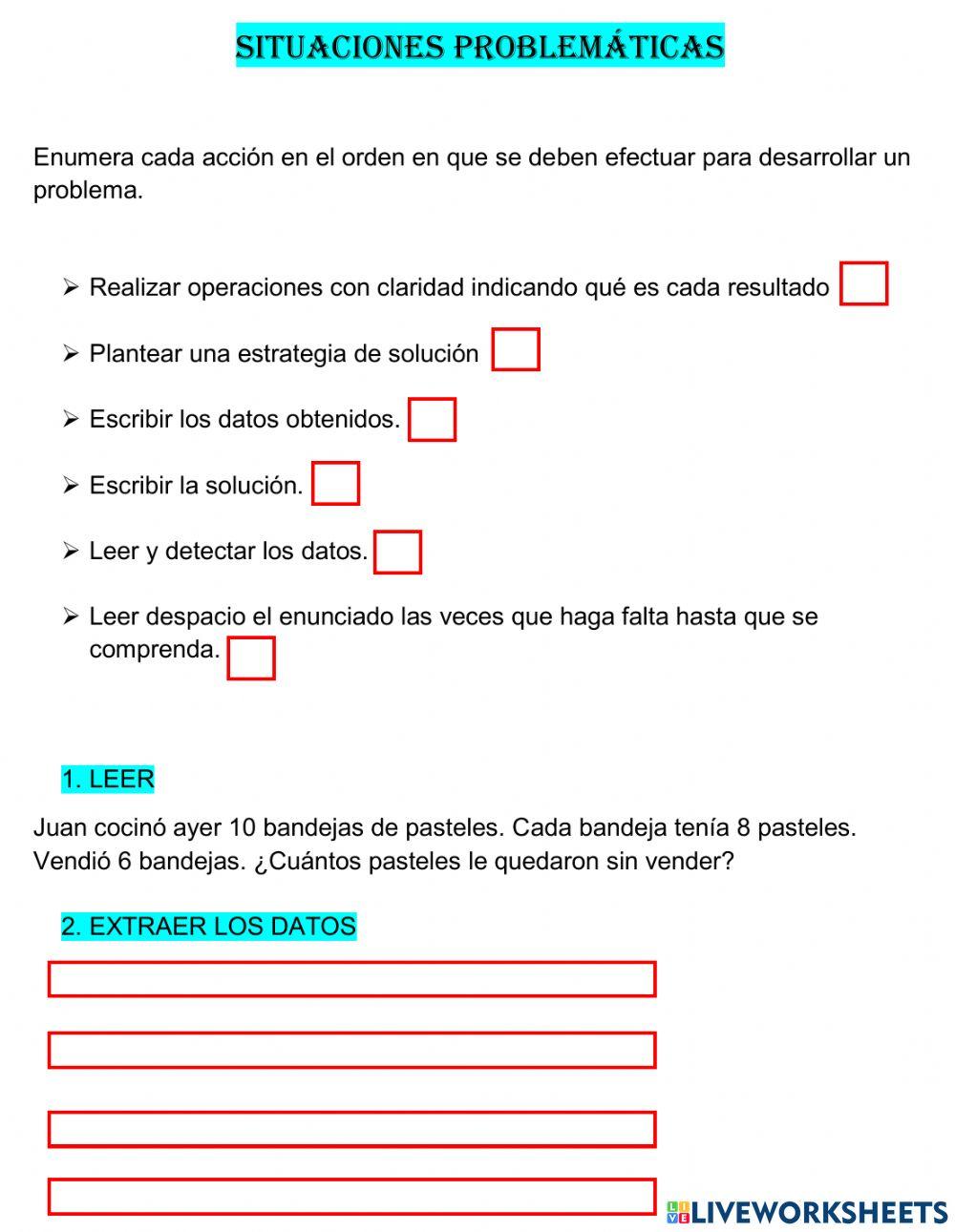 Situaciones problemáticas