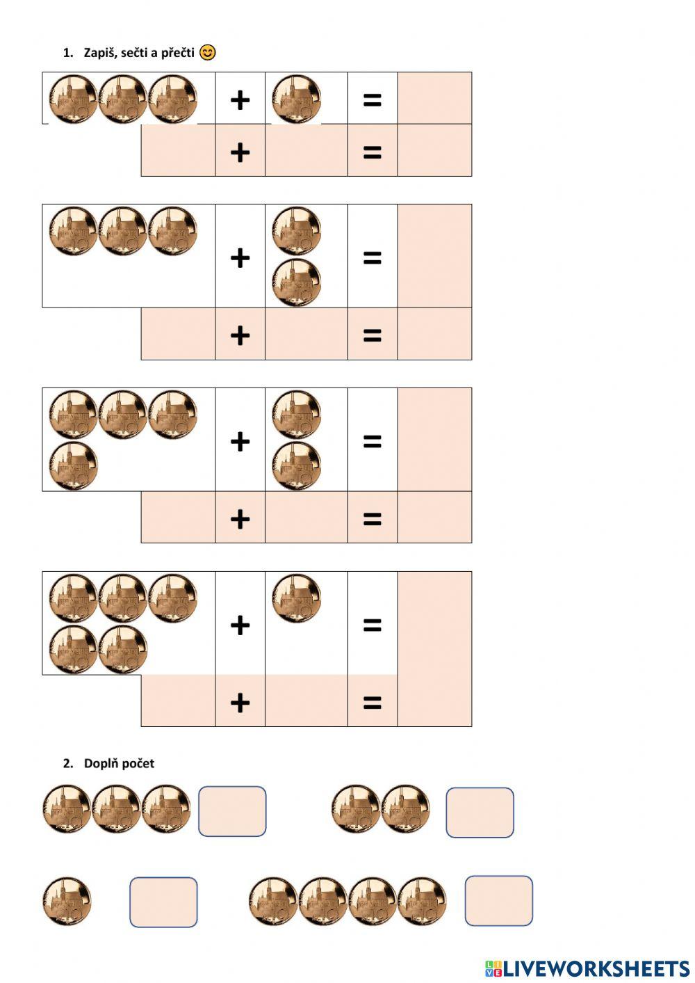 Sčítání desítek