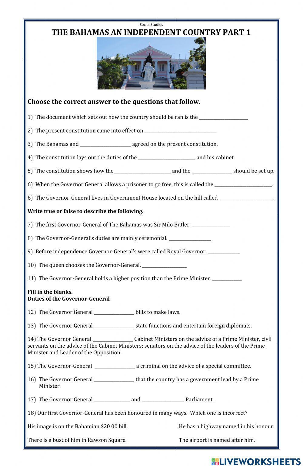 The Bahamas an Independent Country Part 1