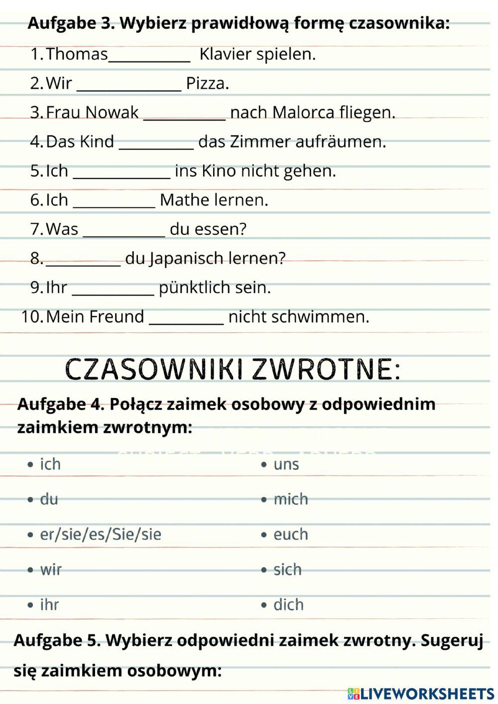 Powtórzenie rozdział 5 klasa 7