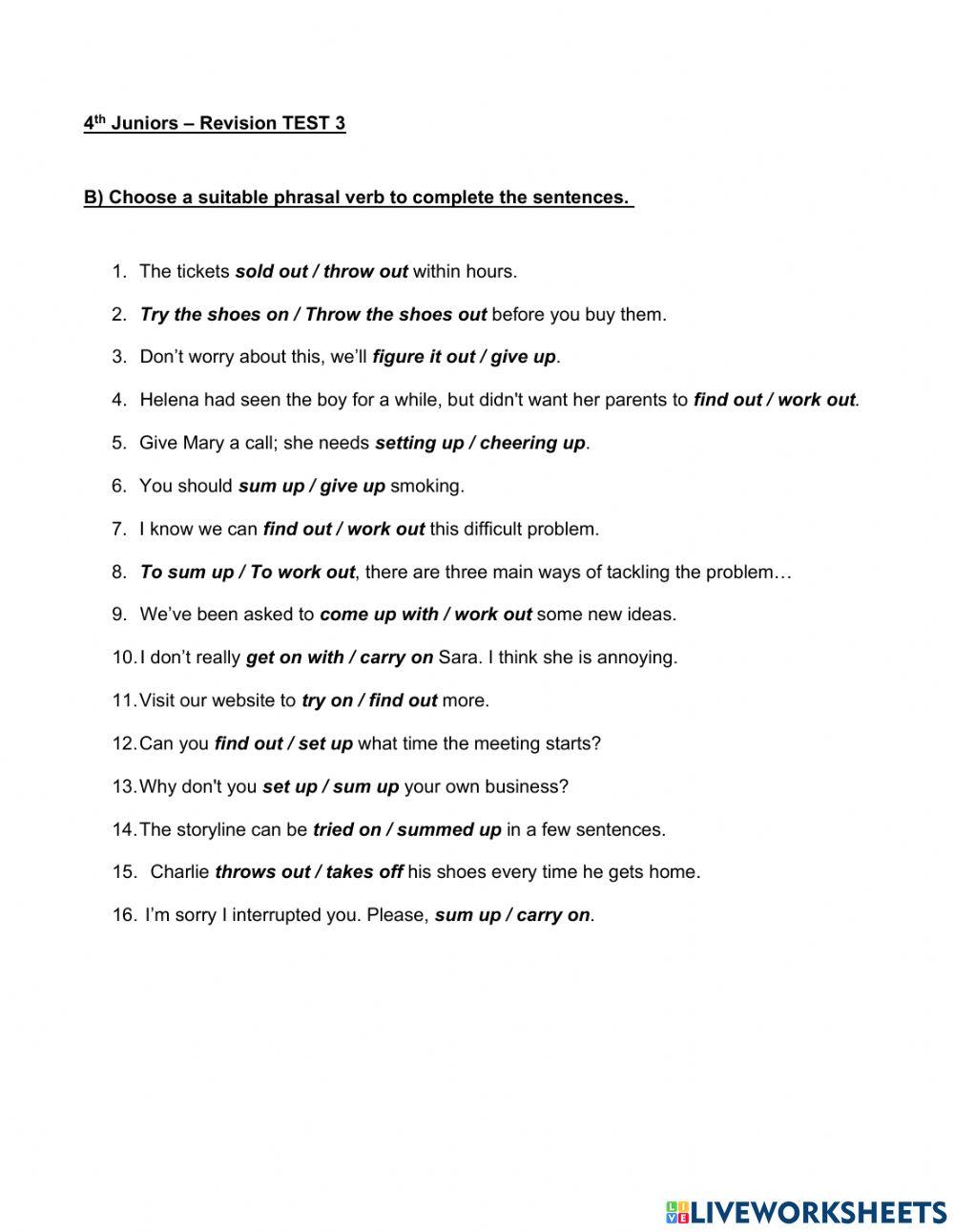 4th test 3 revision 2