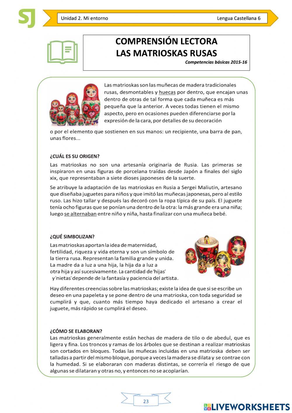 Tema 2 ce matrioskas