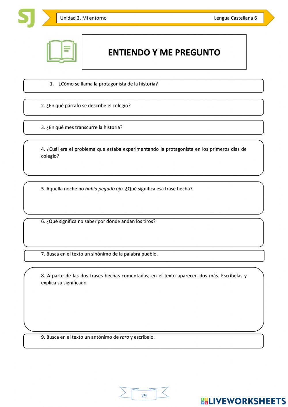 Tema 2. entiendo y me pregunto