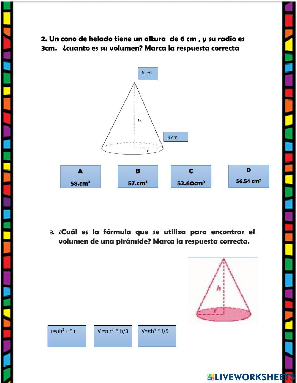 Hoja de trabajo matemática