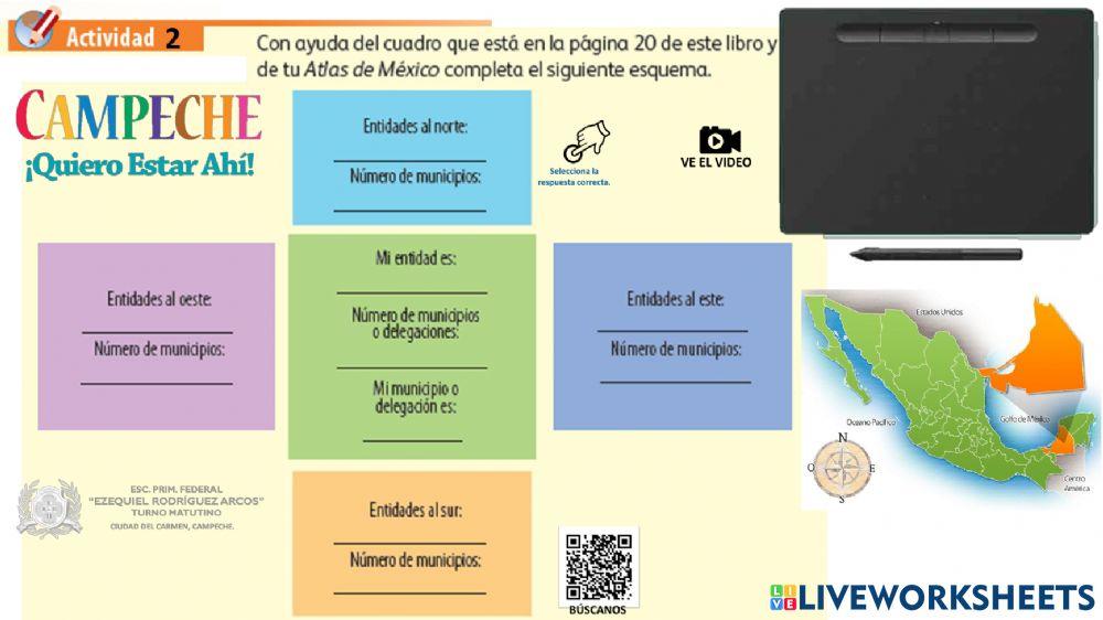 México: División Pólitica y mi Estado