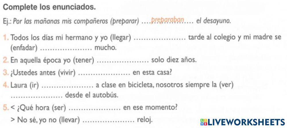 Pretérito imperfecto de indicativo-1