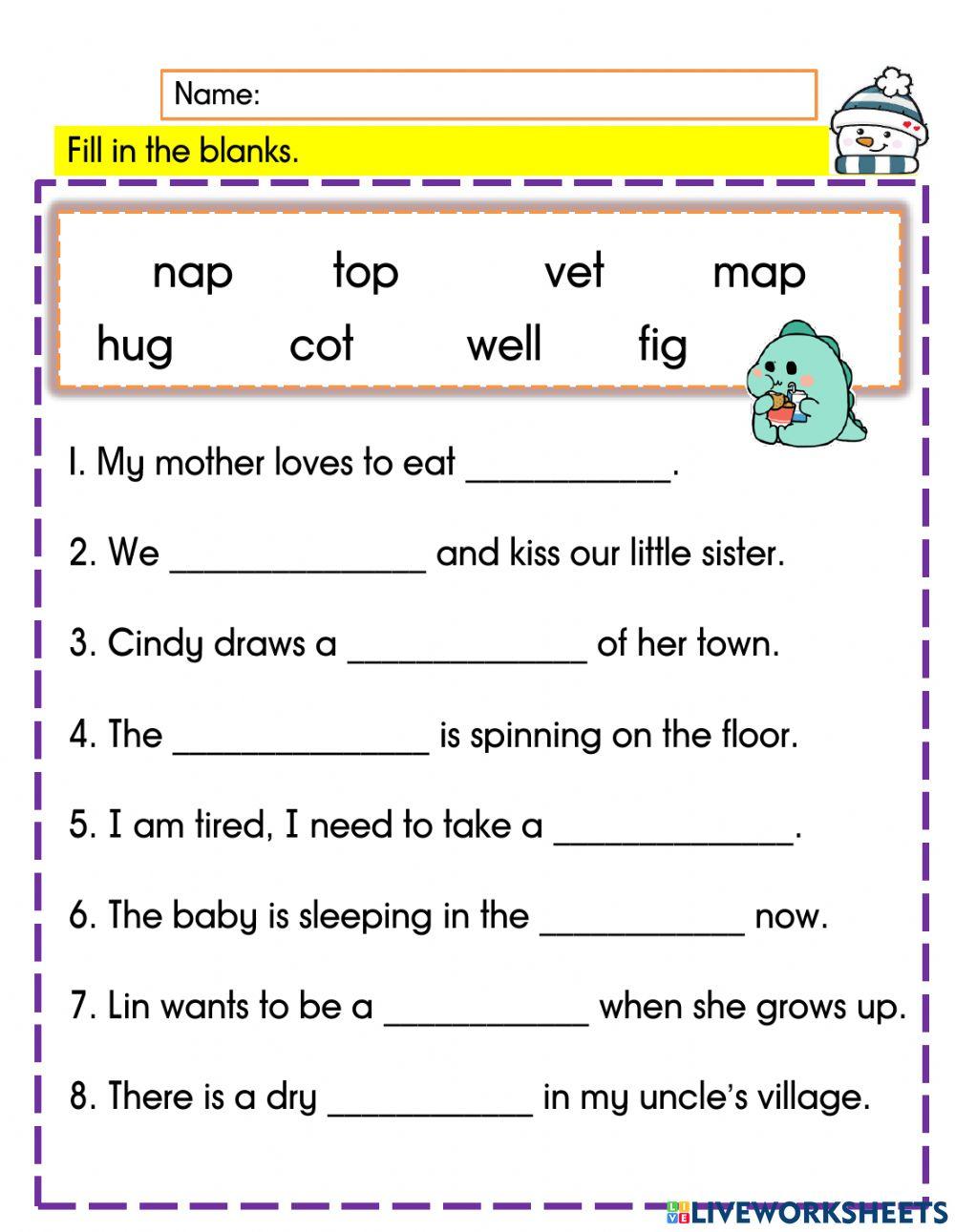 English Year 3 Phonics 4 (short vowels 4)