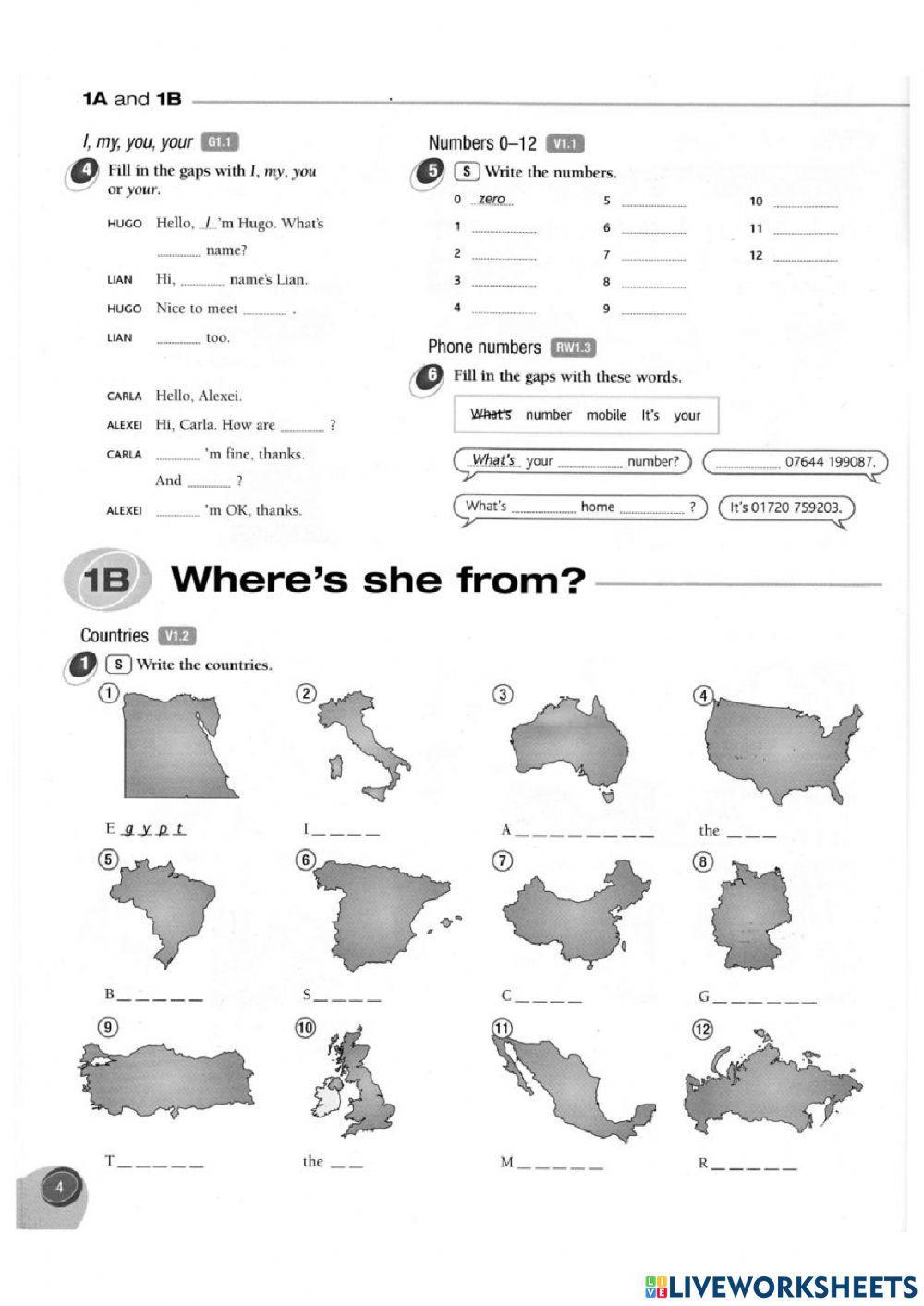 Introducing yourself