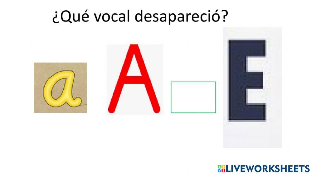 Repaso vocal A-E