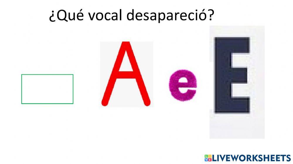Repaso vocal A-E