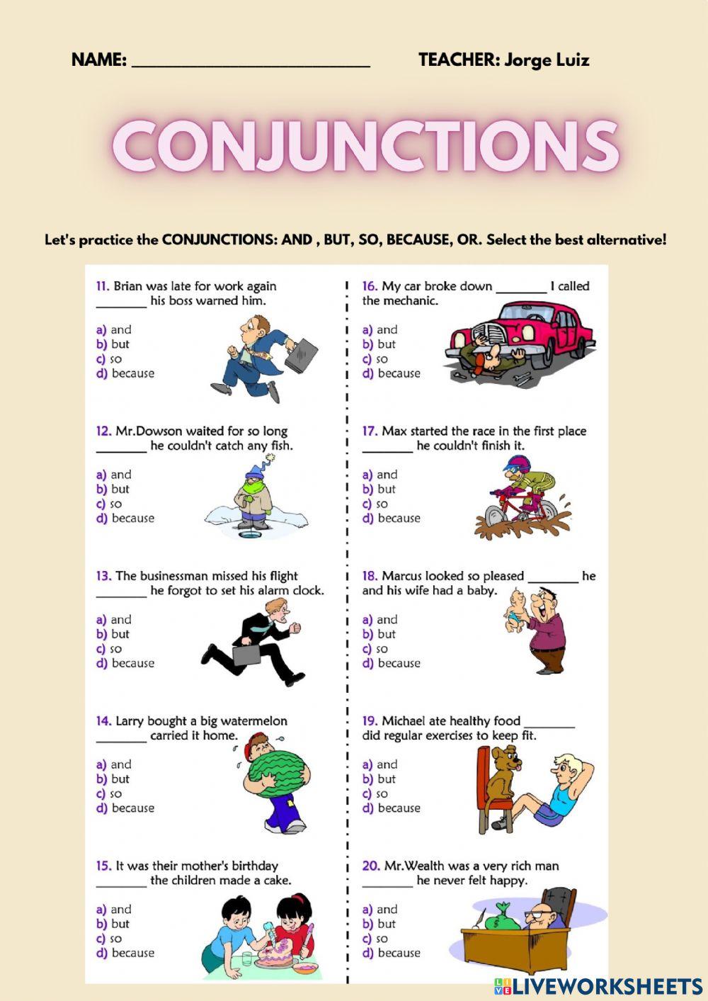 Conjunctions Conjunctions