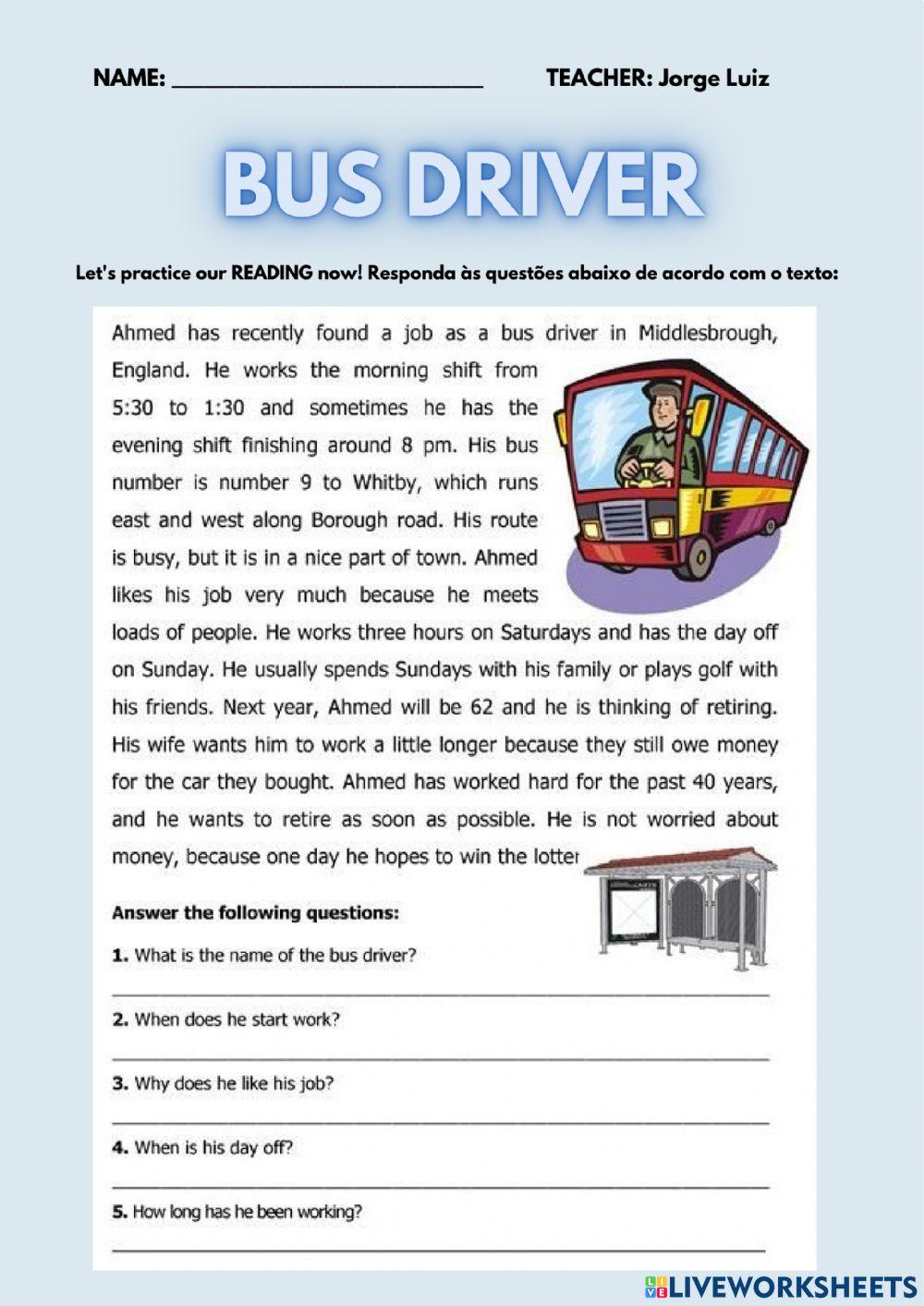Bus driver Bus driver
