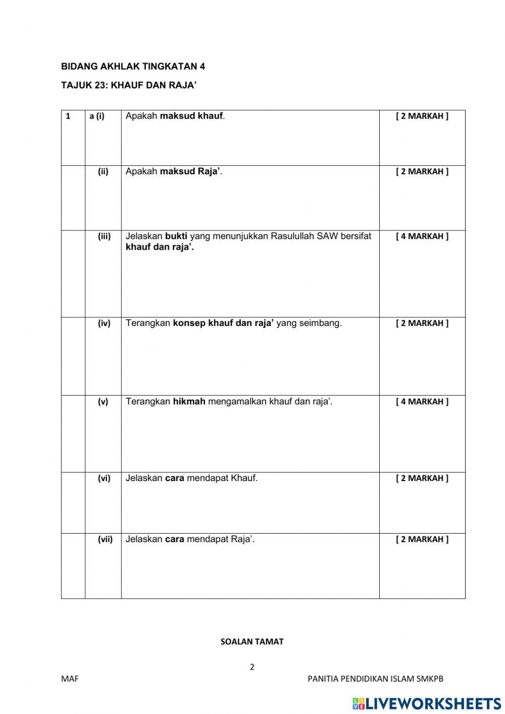 Modul maf set 2 akhlak t4