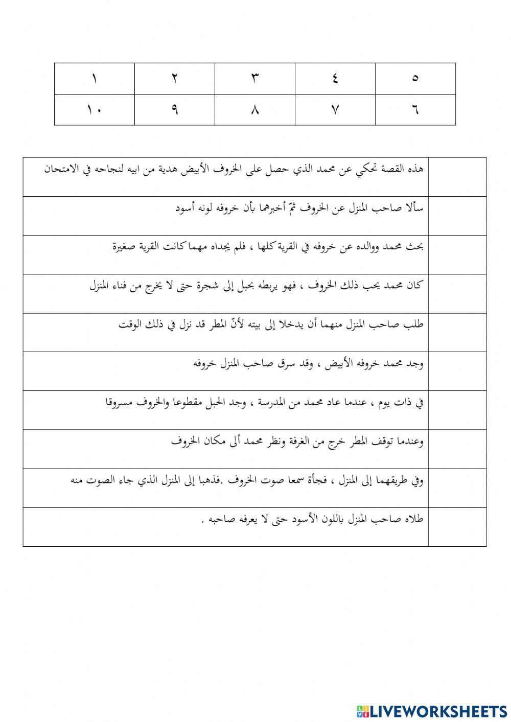 الاختبار آخر السنة