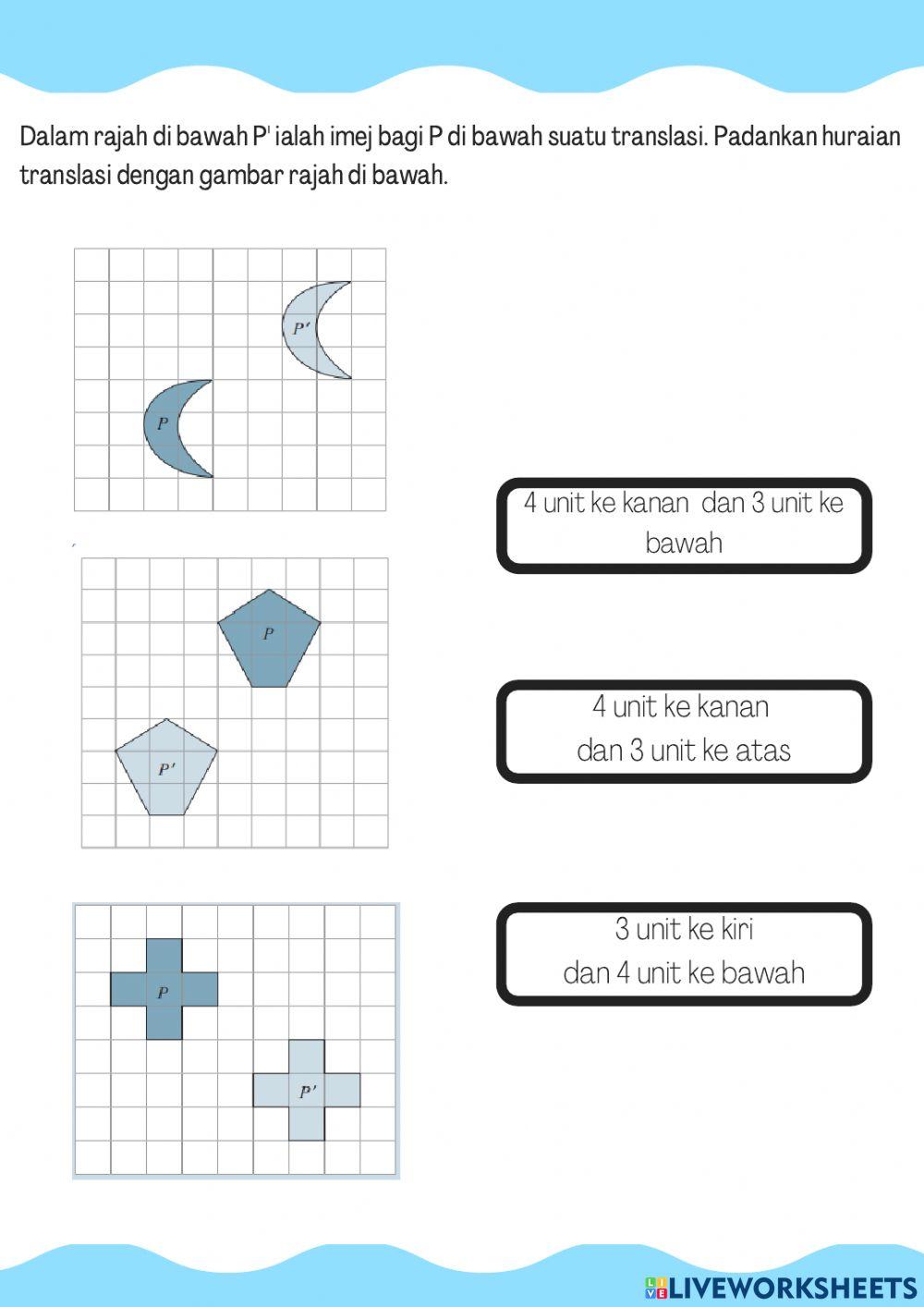 Transformasi isometri : Translasi (1)