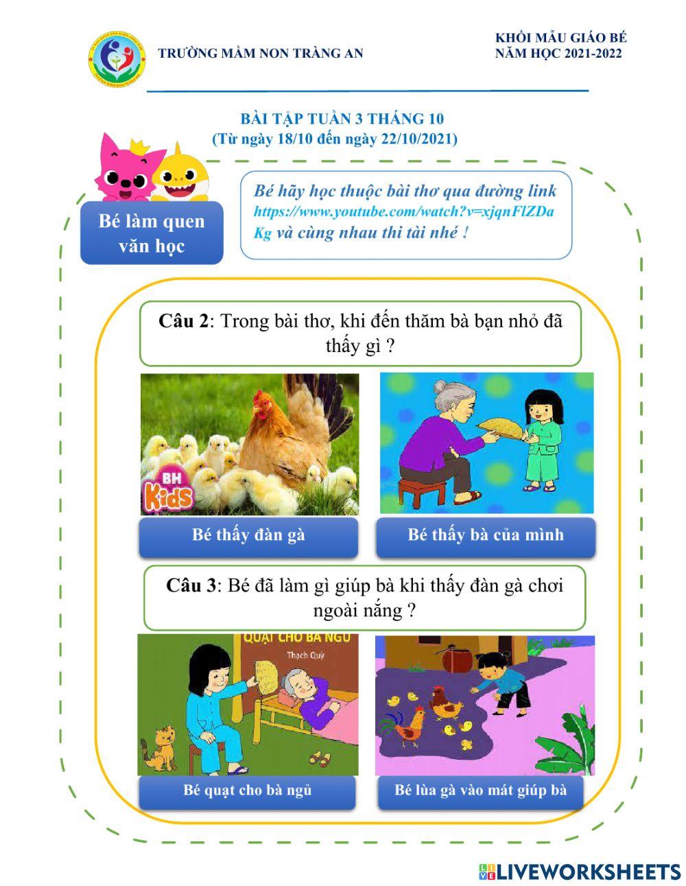 Bài thơ thăm nhà bà