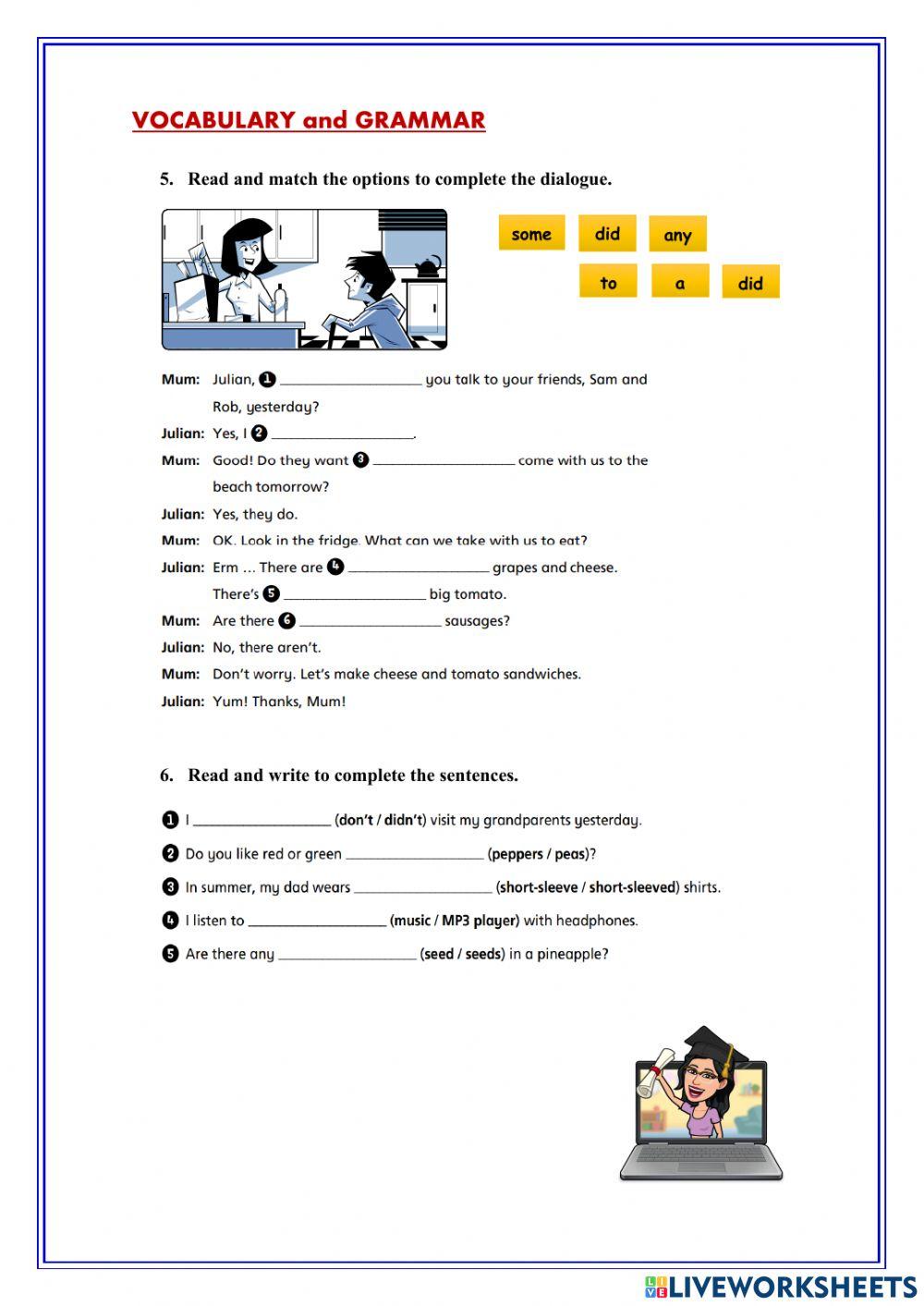 5th end of the year test