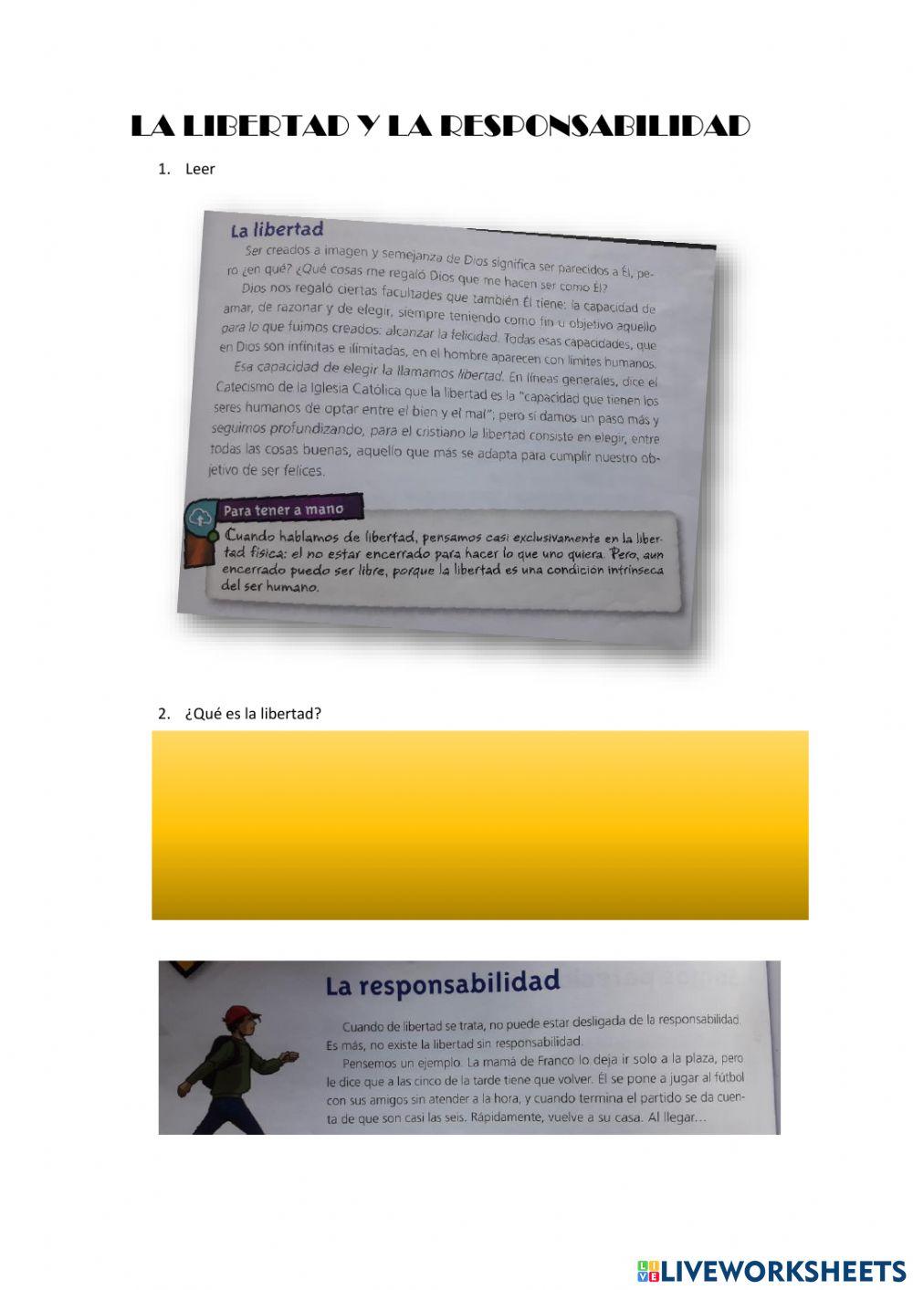 La libertad y la responsabilidad