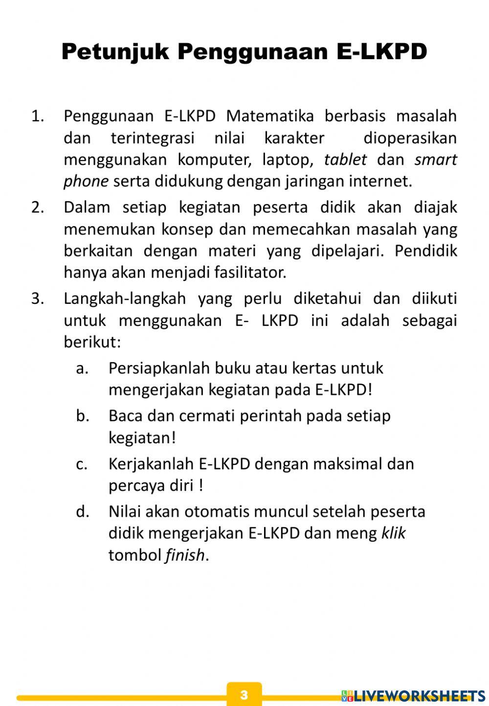 Lkpd penjumlahan pecahan