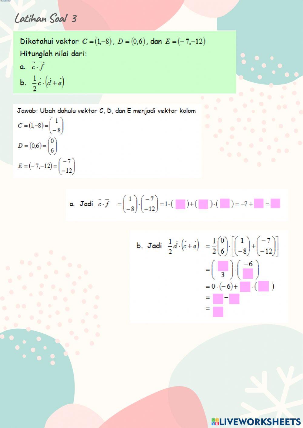 Perkalian dua vektor