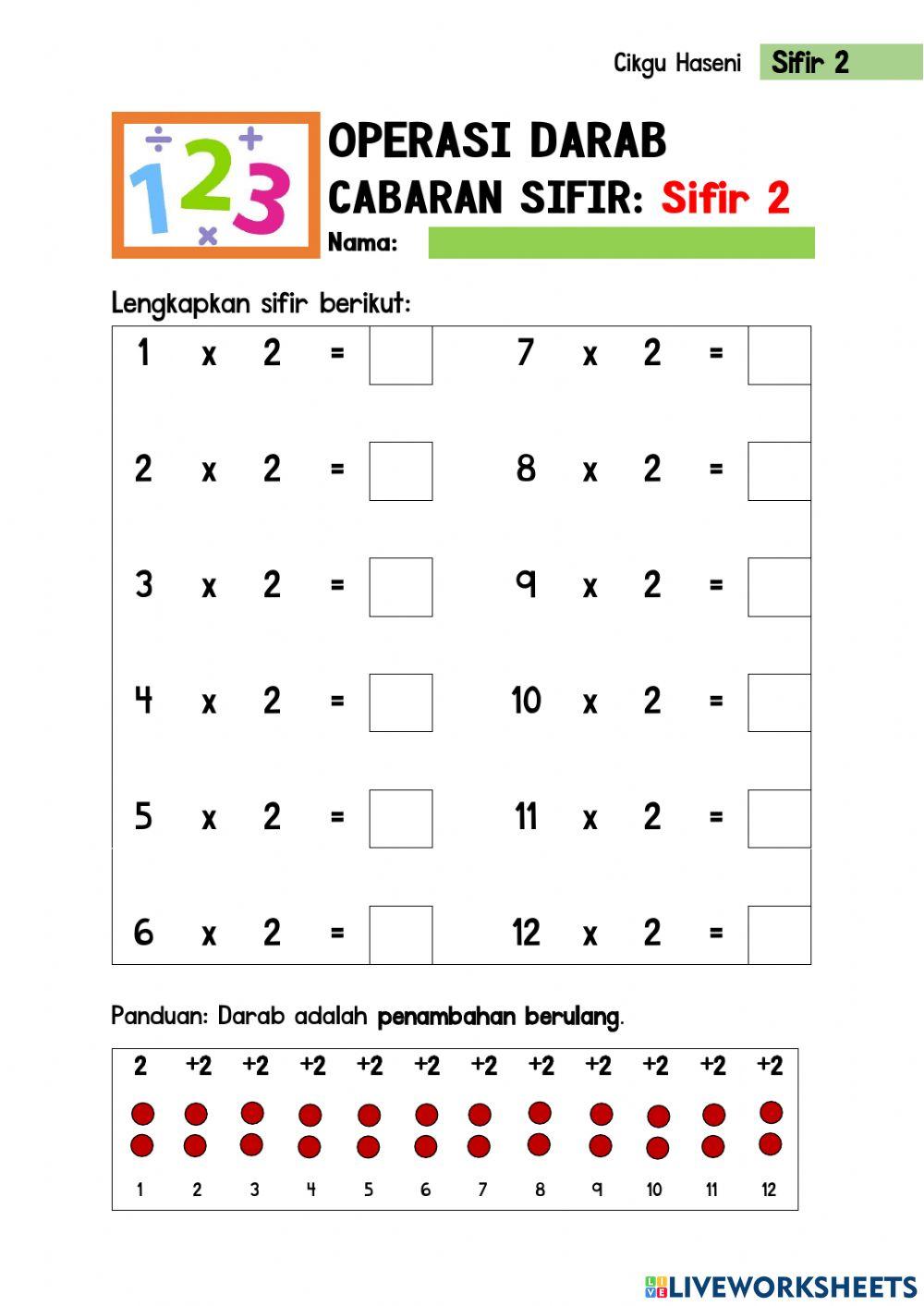 Cabaran Sifir 1-5 Cabaran Sifir 1-5
