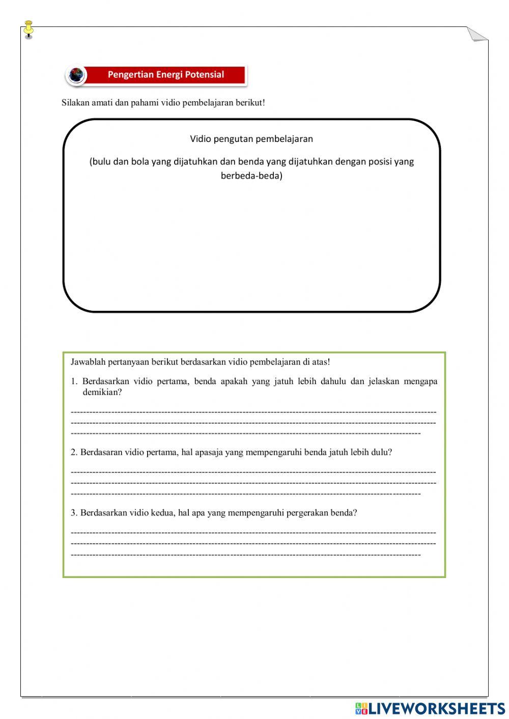 LKPD Energi Potensial