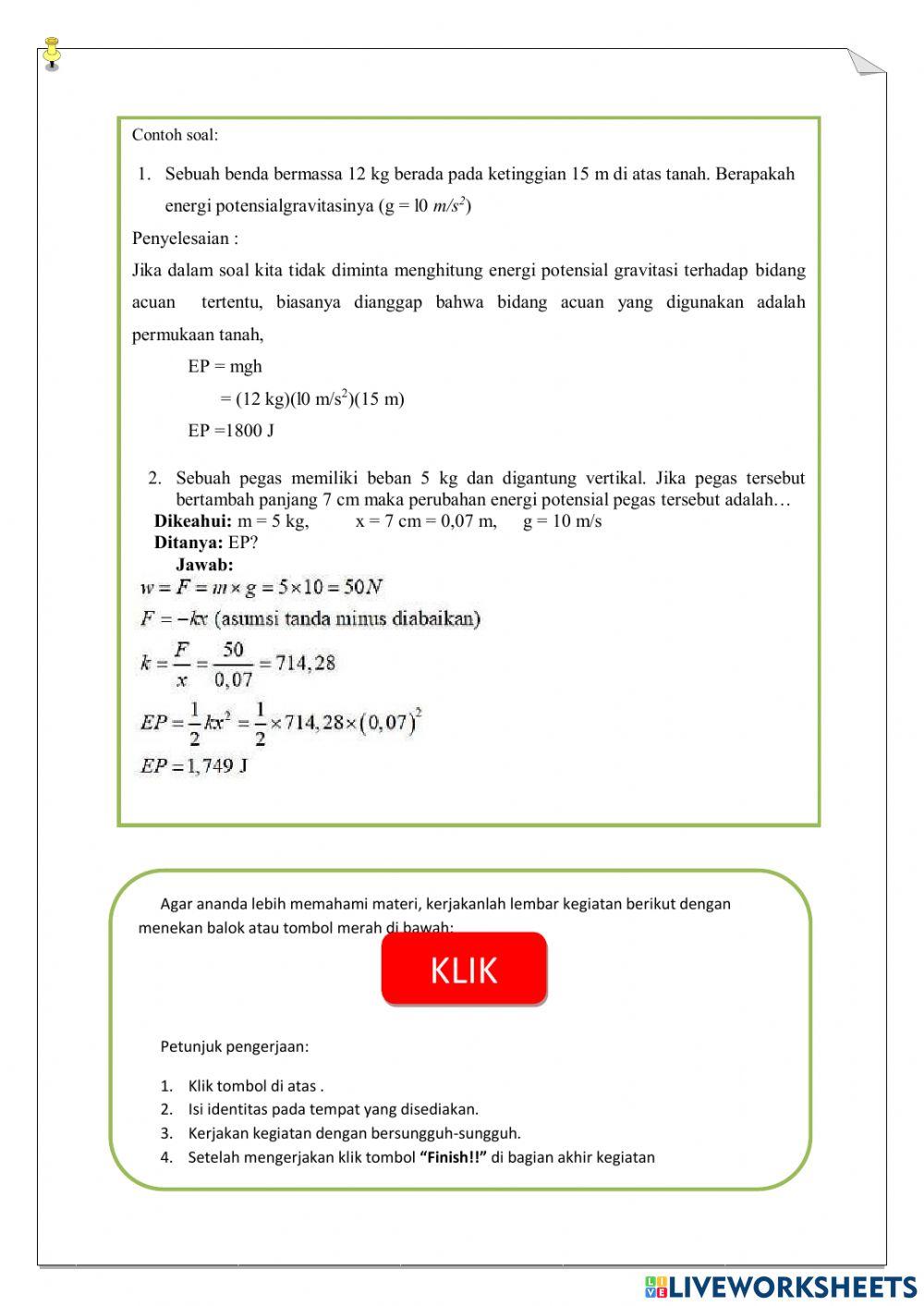 LKPD Energi Potensial