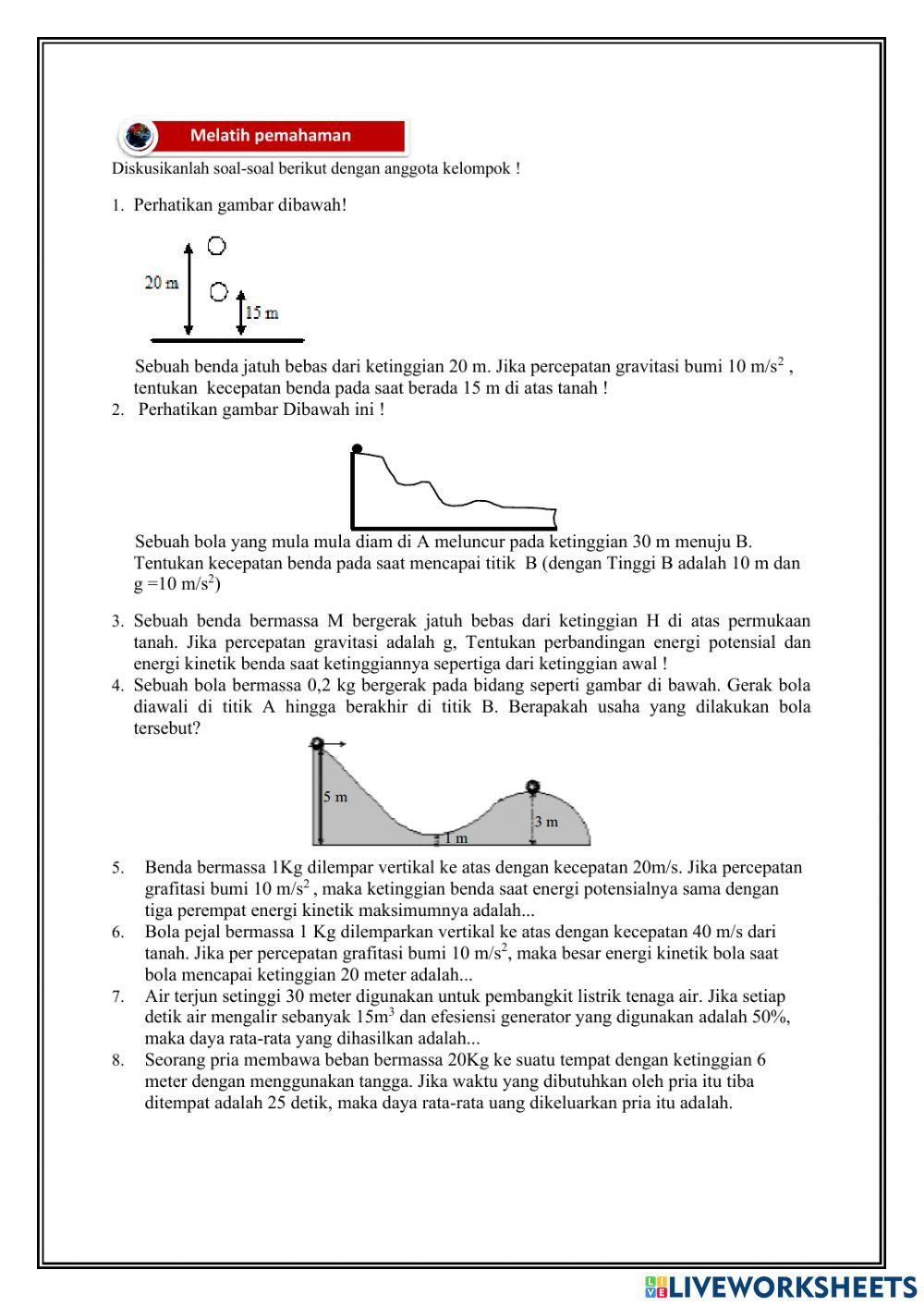 LKPD Hubungan Energi Mekanik