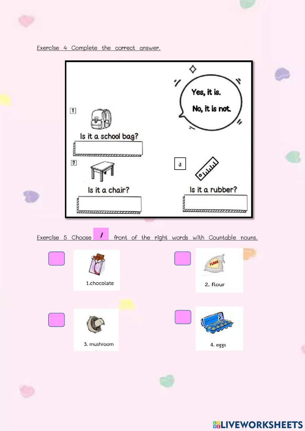 English worksheets for grade 3