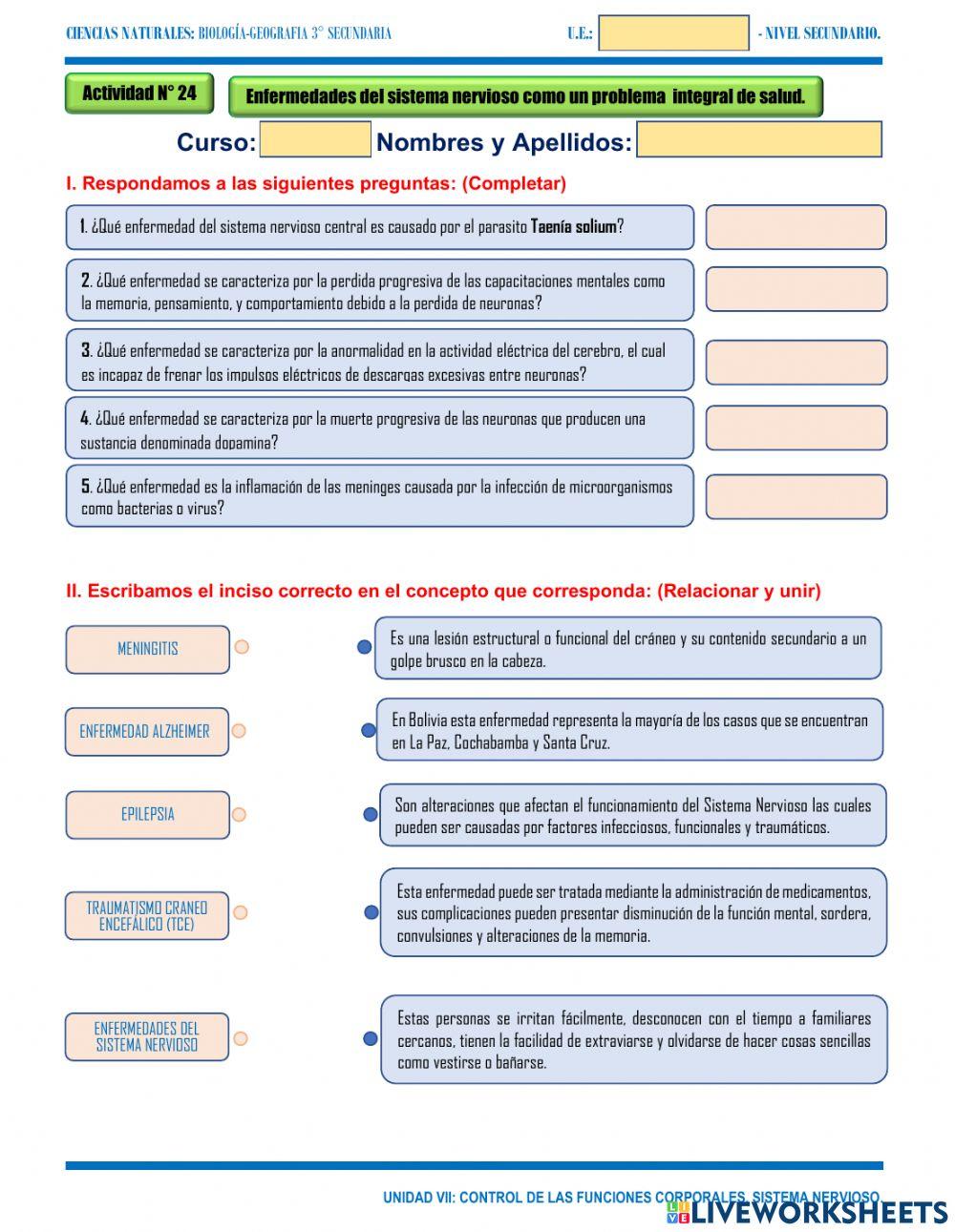 24. Enfermedades del sistema nervioso