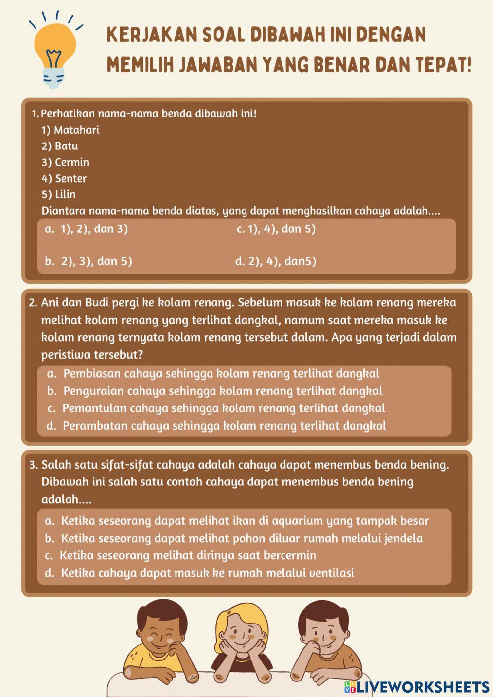 LKPD Tema 5 Pahlawanku Sub Tema 3 Perjuangan Para Pahlawan
