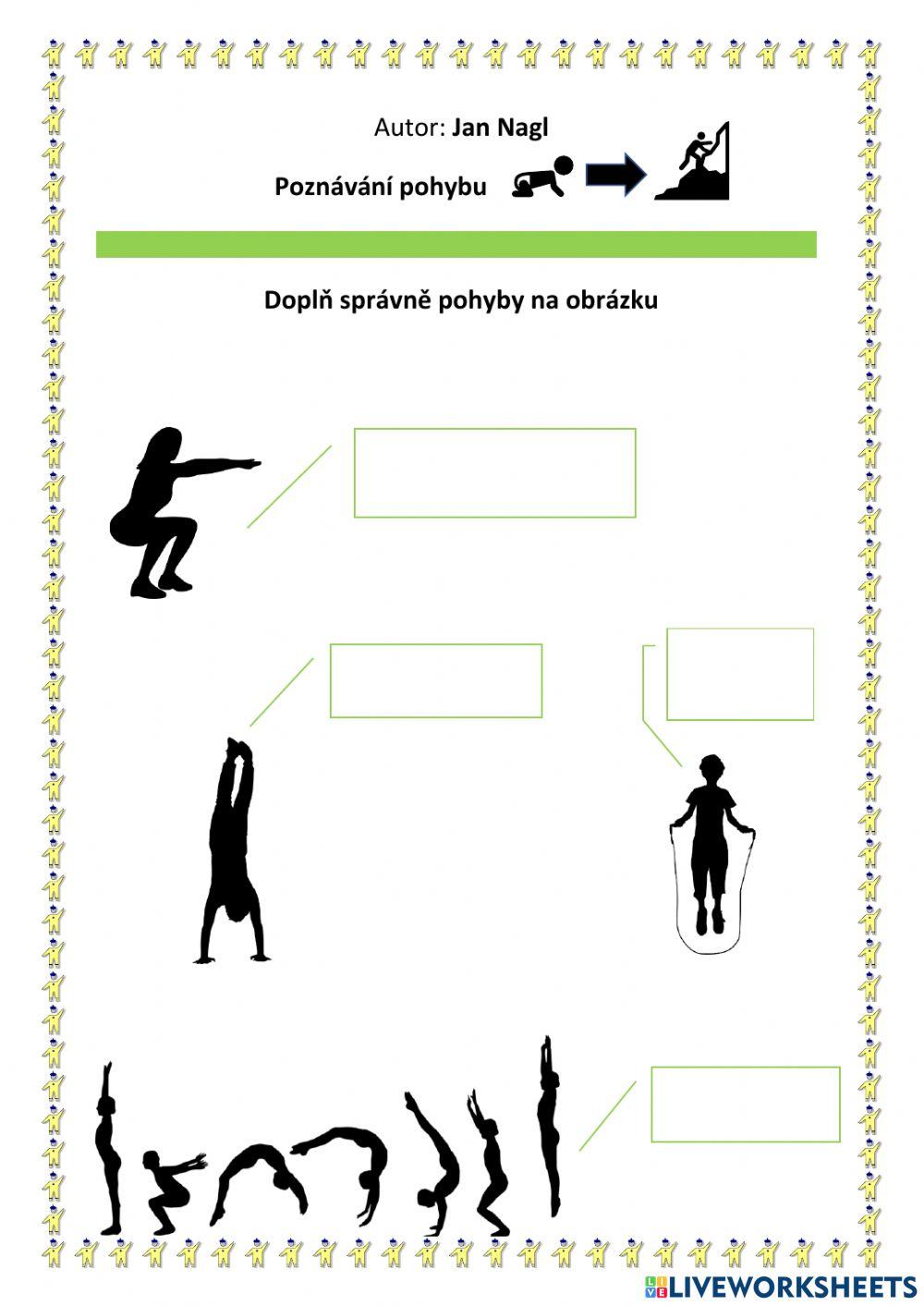 Pracovní list - Pohyb