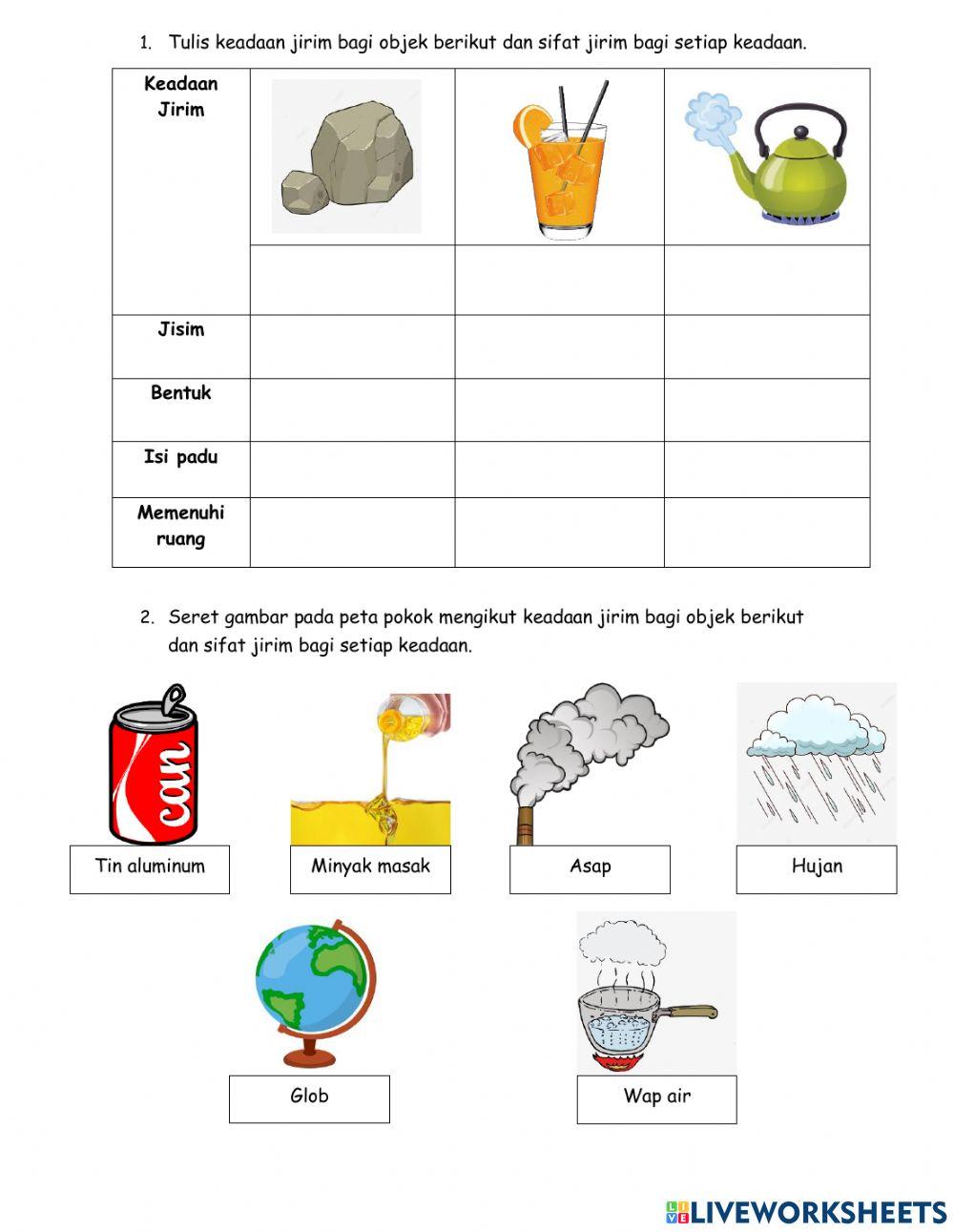 Sains Tahun 5-Keadaan Jirim (TP1 &TP3)