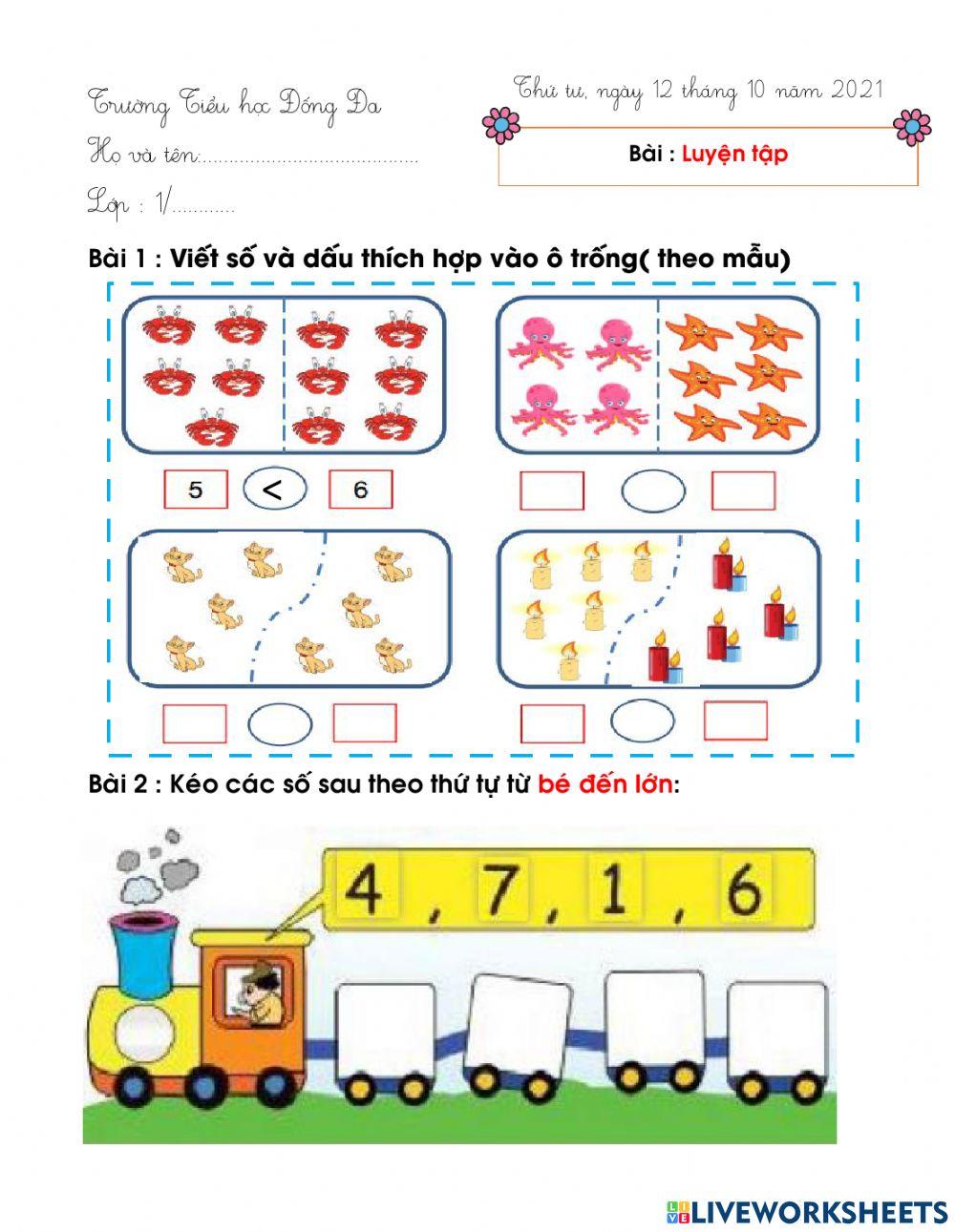 Bài tập Luyện tâp