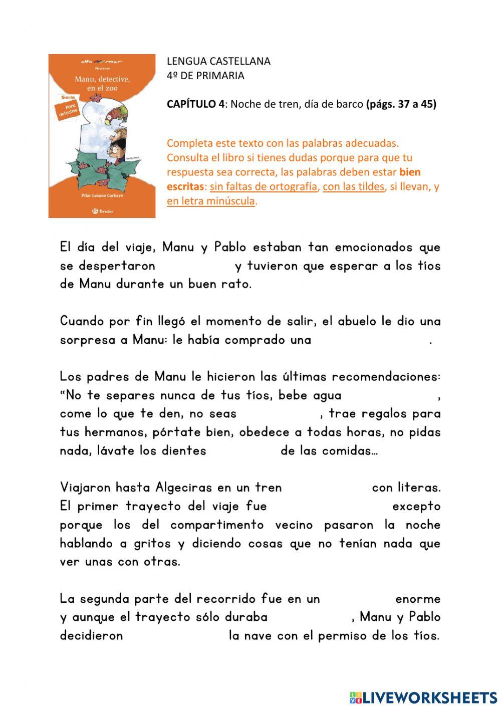 Manu, detective en el zoo - Capítulo 4