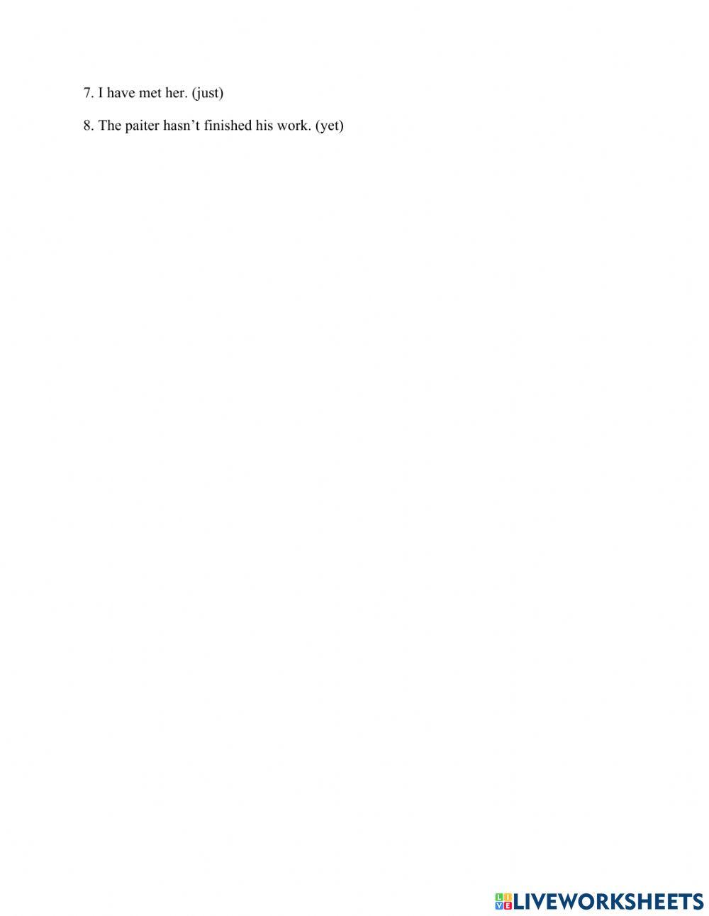 English 7 - review unit 3