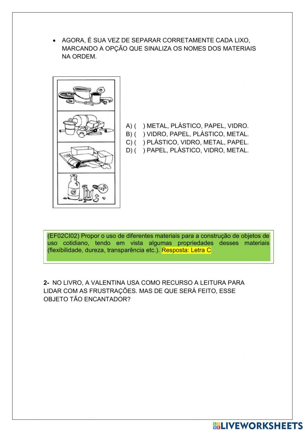 Revisão de ciências