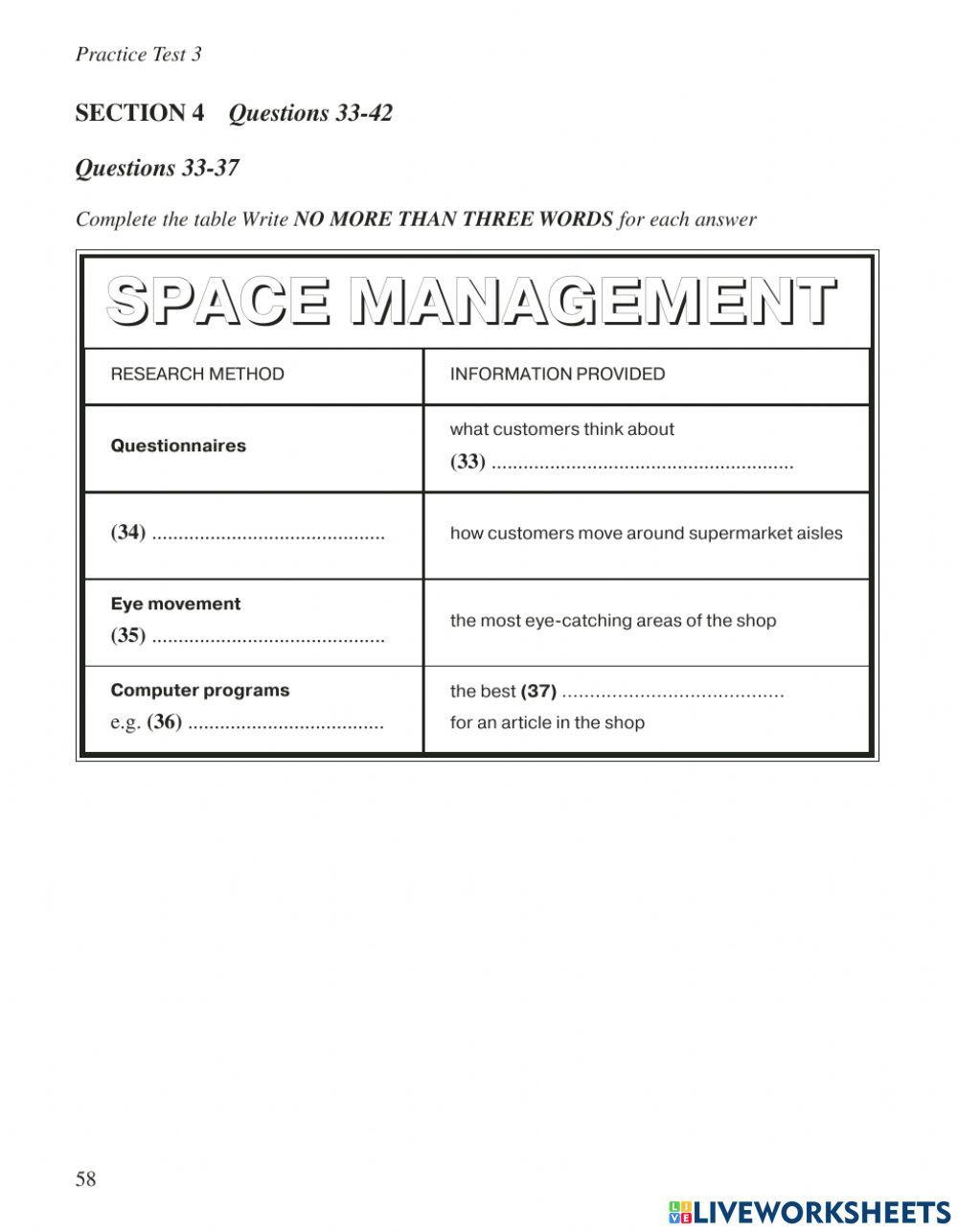 Ielts listening - test 3- section 4