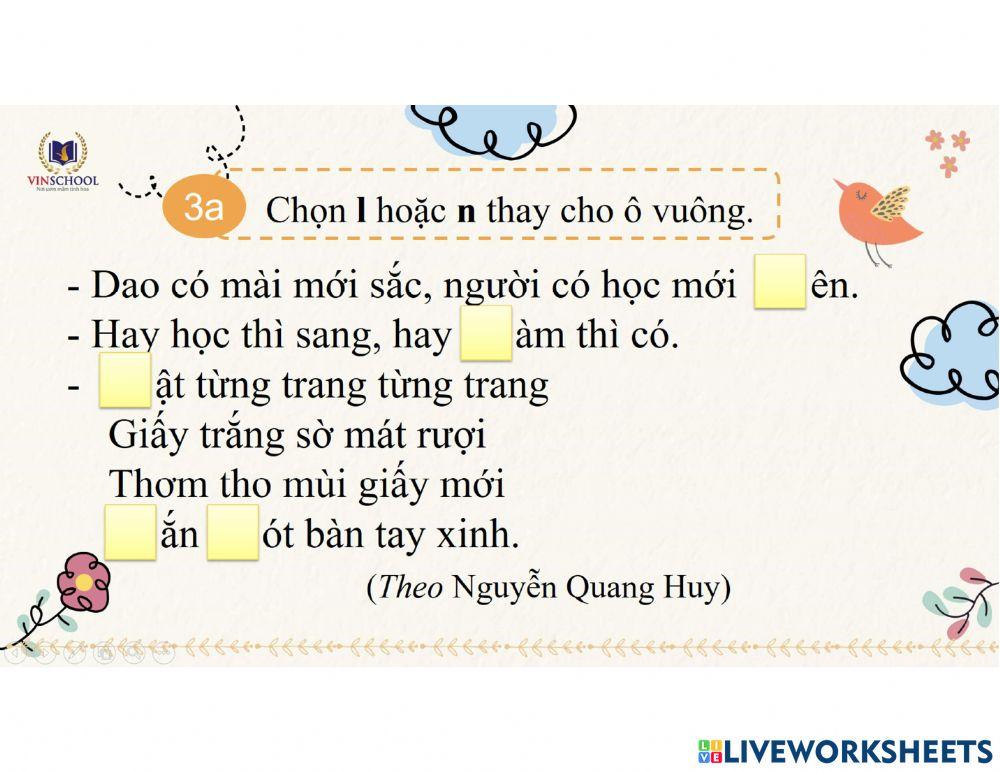 Chính tả tuần 8
