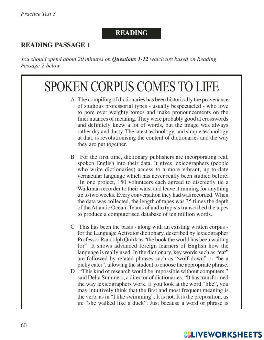 Ielts 1 - reading- test 3- passage 1