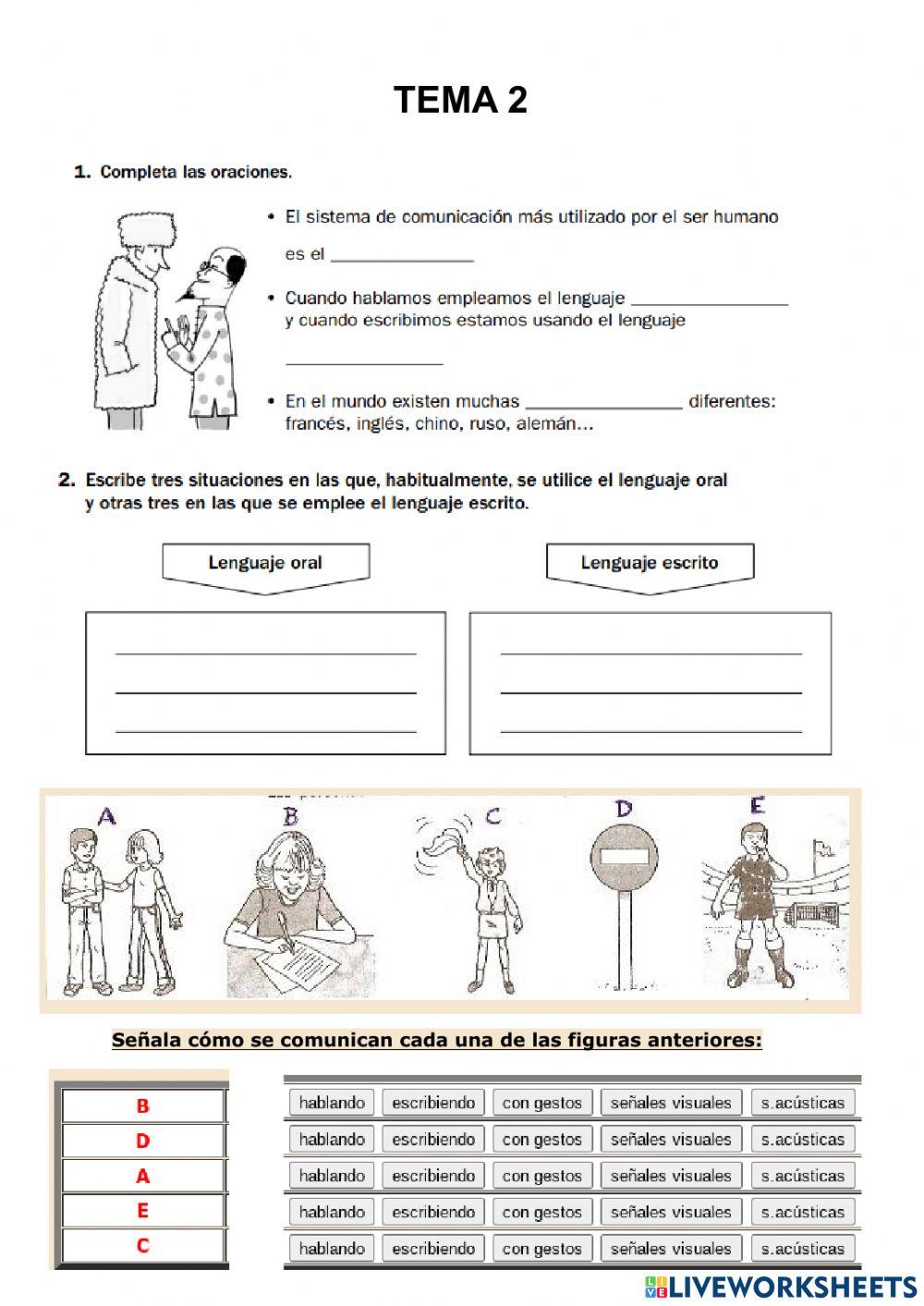 El lenguaje y ortografía