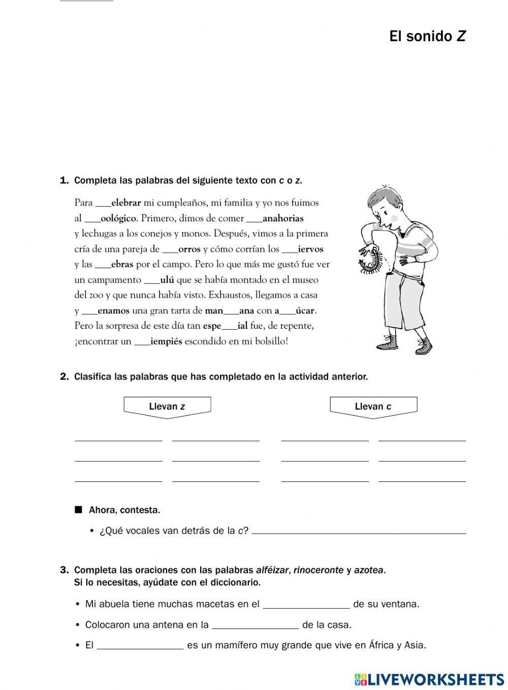 El lenguaje y ortografía