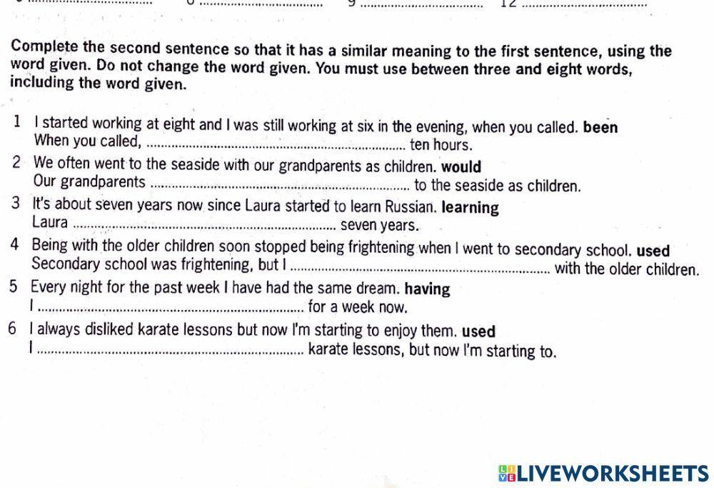 Destination c1 past tenses